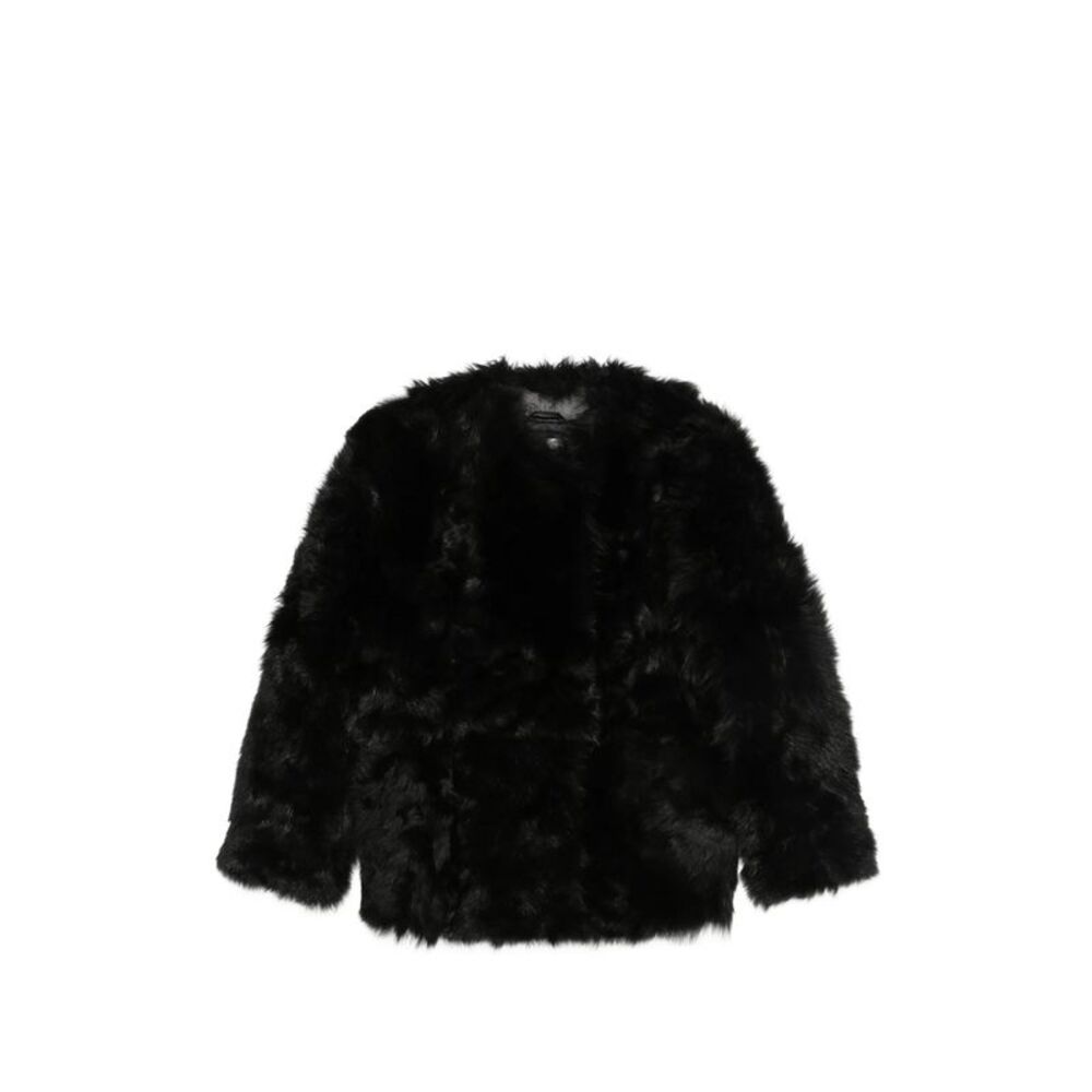 Soft Goat Black Coats - Leather Coats Women